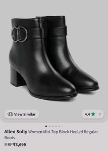 Allen Solly Black Pointed Regular Boots 👢👢