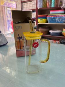 Premium Sipper Glass + Free Spatula