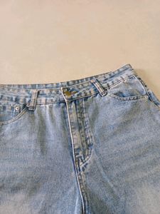 URBANIC RIPPED WIDE LEG JEANS