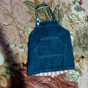 Denim Pinafore Dress For Kids Under 6 Years