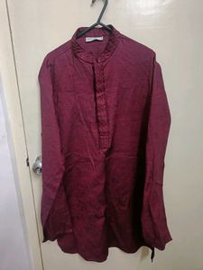 Maroon Kurta