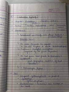 Complete History Notes Handwritten
