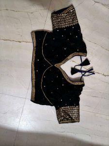 Elegant Black Velvet Blouse