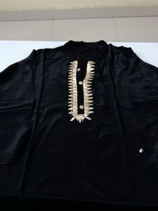 cord set with gold work. black in colour