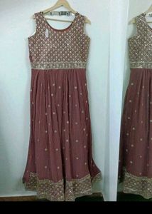 Elegant Embroidered Ethnic Gown