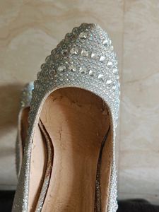 Silver Sparkle Heels