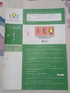 Question Paper Olympiad Class 1