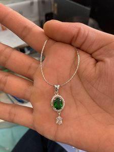 Pure Silver Chain Pendal With Earrings