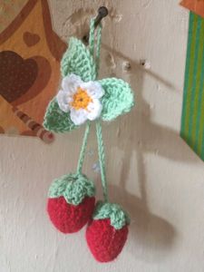 Crochet Strawberry 🍓 Keychain 🤩(150 Each)