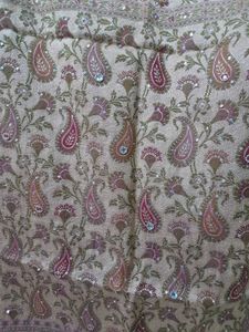 Beautiful Embroidered Yellow Saree