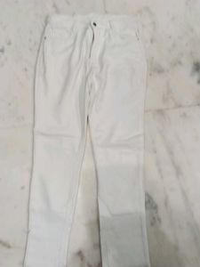 White Straight Leg Pants