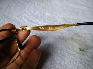 Original Ray Ban Spectacles Frame Black Gold Specs