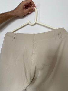 Beige Straight Trouser