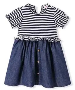 Striped  & Denim frock