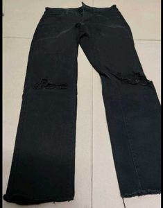 Trendy Distressed Denim Jeans Combo – Black &amp; Blue