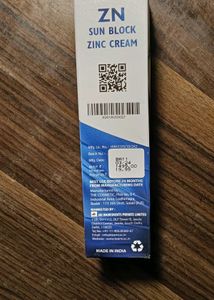 ZN Sunblock Zinc Cream SPF 50+