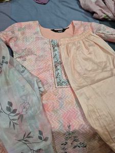 Kurti Set With Pant And Dupatta