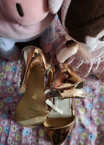 Shiny Gold Heels