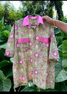 handmade Floral Print Top