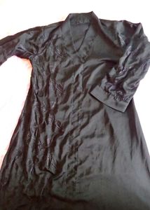 Black Embroidered Abaya