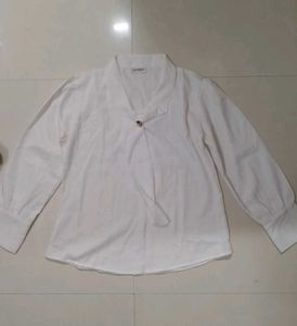Elegant White Kapree Shirt