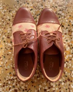 Unused Red & White Derby Shoes