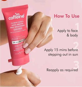 mCaffeine CLEAR GLOW Daily Brightening Sunscreen