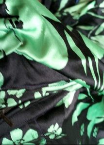 neon floral print coord set