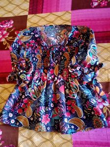 A Beautiful Printed Floral Top