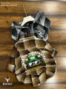Wild Hills Grindal Checks Flannel Shirt(SizeM L XL