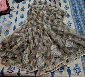 Elegant Floral Organza Saree