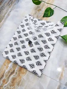 White Printed Kurti