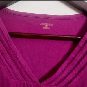 Purple V-Neck Top
