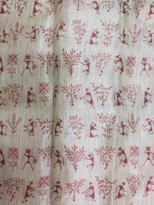 Tribal Art - Warli Design Saree
