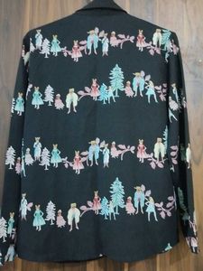 Vintage Print Blazer