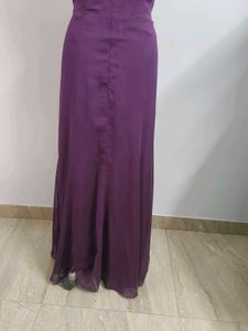 Purple Chiffon Gown