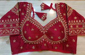 Maroon Sabyasachi Blouse