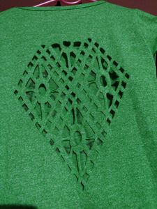 Cute Green Crop Top