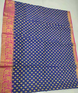 Elegant Blue &amp; Pink Saree