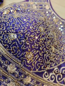 Purple Sequins Blouse