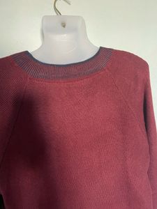 Burgundy Knit Top