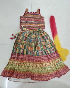 Colorful Embroidered Lehenga Choli Set