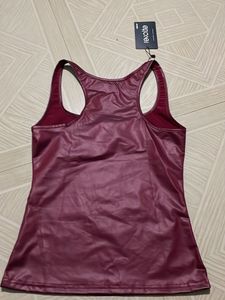 Revolte Burgundy Faux Leather Tank - M/27