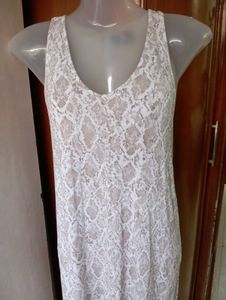White Animal Print Dress