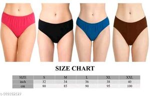 Women’s Cotton Mid Waist Panty (Pack of 3)