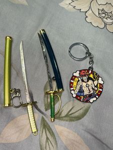swords and ace keychain