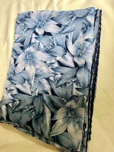 Blue Floral Print And Pink Sarees Coblo Offer 🫴🏻