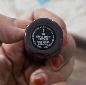 Colorbar Sinful Matt Lip Color Shade 1 Sin