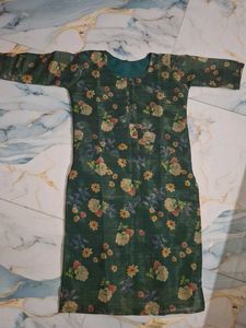 Floral Print Tissue Kurti