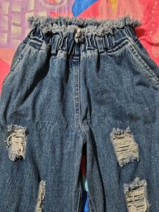 Distressed Denim Pants
